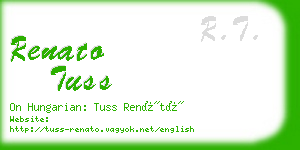renato tuss business card
